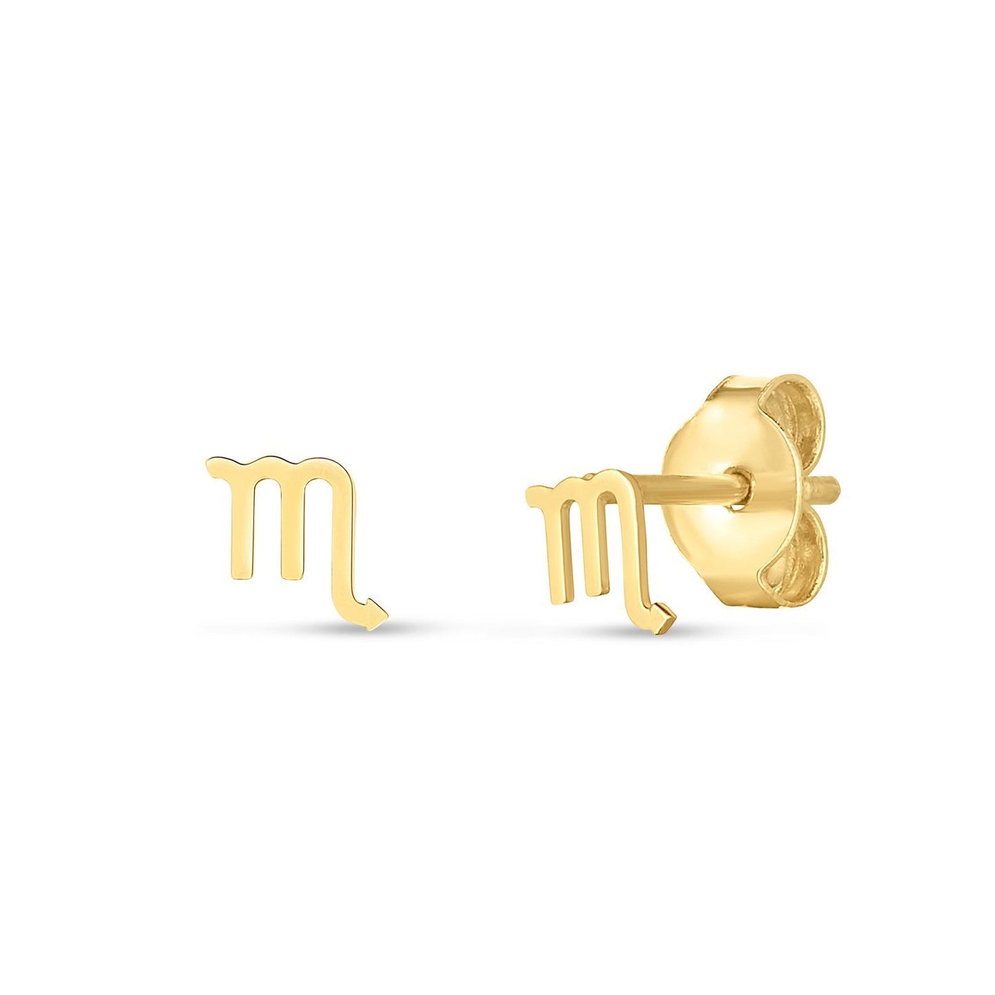 Boucles d'oreilles en or jaune 14 carats Scorpio