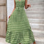 Chic Vintage V-Neck Midi Dress with Tie Waist - Effortlessly Elegant for Every Occasion - Korvel