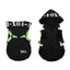 Fleece-Lined Waterproof Dog Jacket with Hood