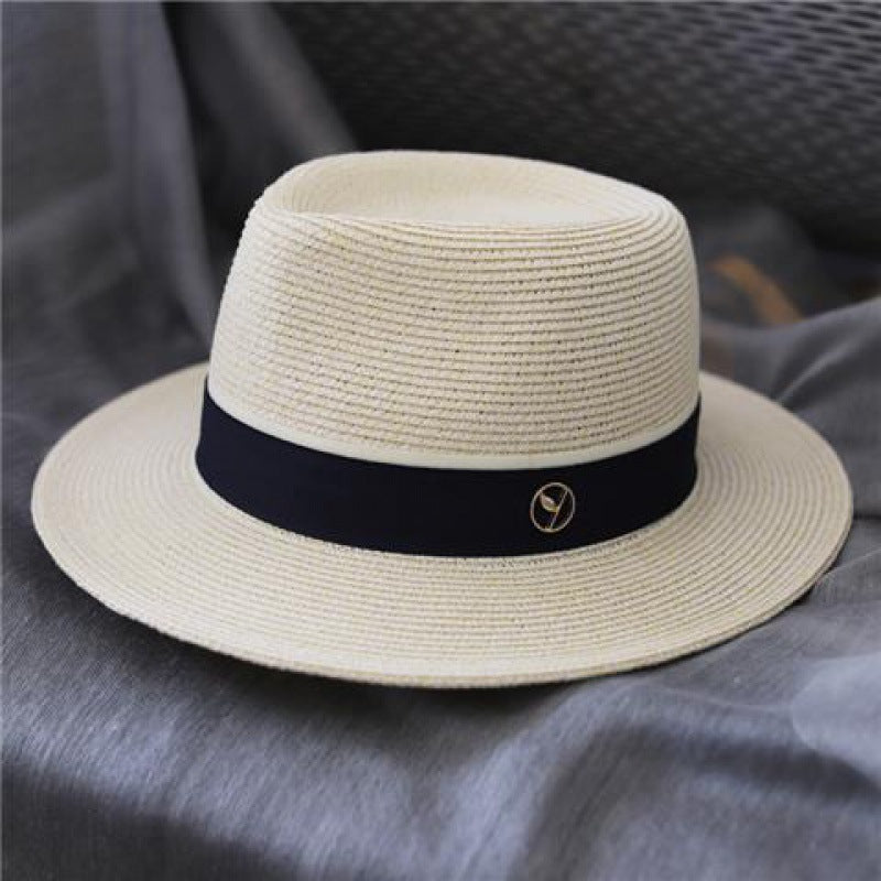 Premium Sun-Proof Beach Straw Top Hat for Men