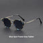 Premium Metal Circle Frame Sunglasses for Men and Women