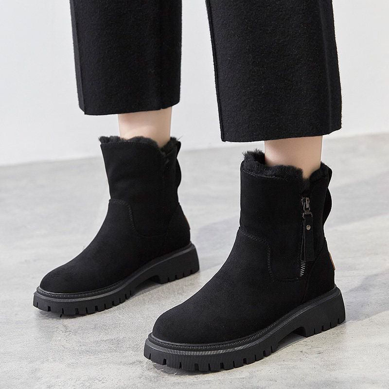 Bottes de neige pour femmes doublées en polaire - Élégantes et confortables