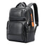 Mochila de cuero premium para laptops para viajes de negocios