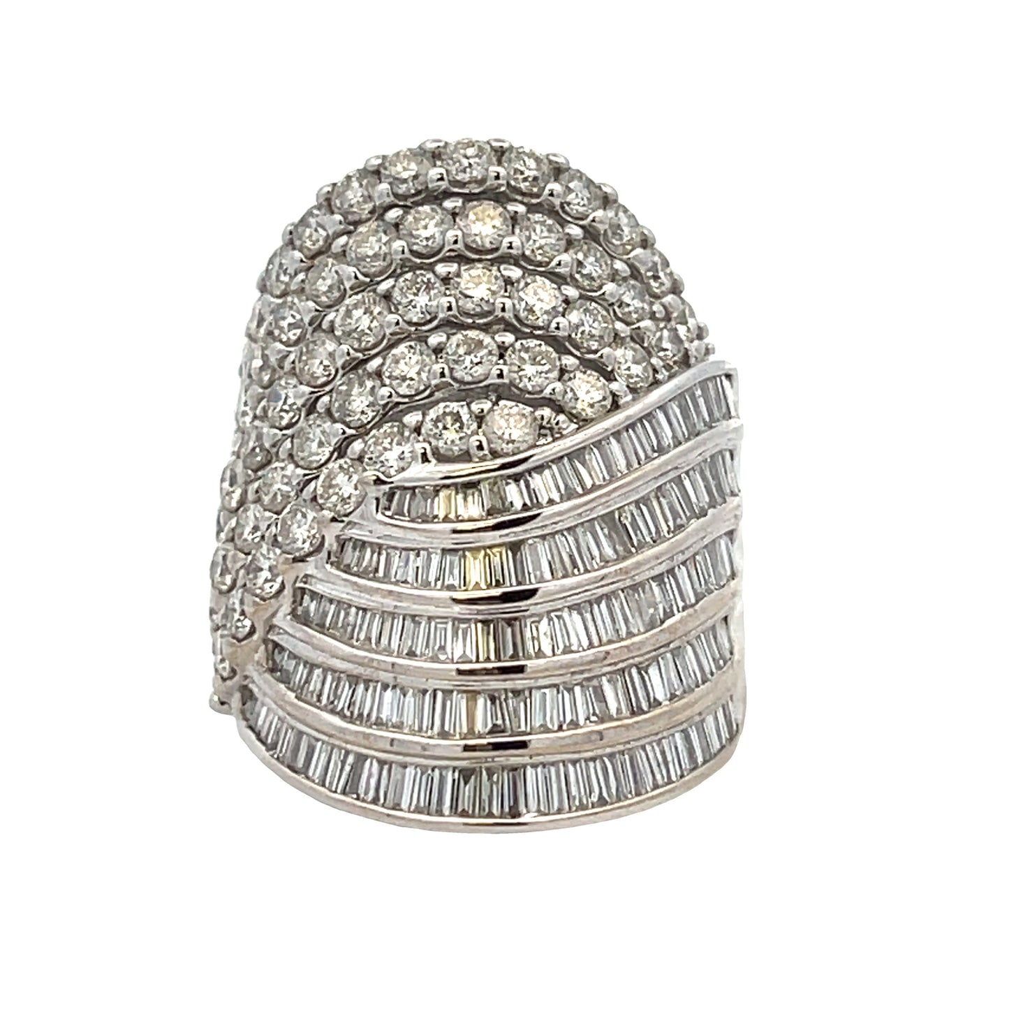 Natural 4.00ct Diamond Ring in 10KT White Gold