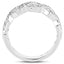 Bague de fiançailles en argent sterling avec diamant blanc véritable de 0,40 carat