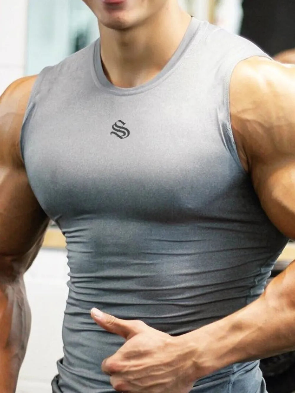 Débardeur rond pour hommes grande taille