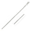 14k White Gold Round Box Chain - 1.35 mm