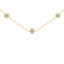 Collier en argent sterling plaqué or avec diamants
