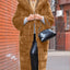 Fashionable Thickened Long Plush Women's Coat