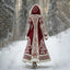 Long Loose-fitting Hooded Coat with 3D Digital Print