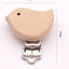 Premium Beech Wood Pacifier Clip - Cute Elephant & Heart Design