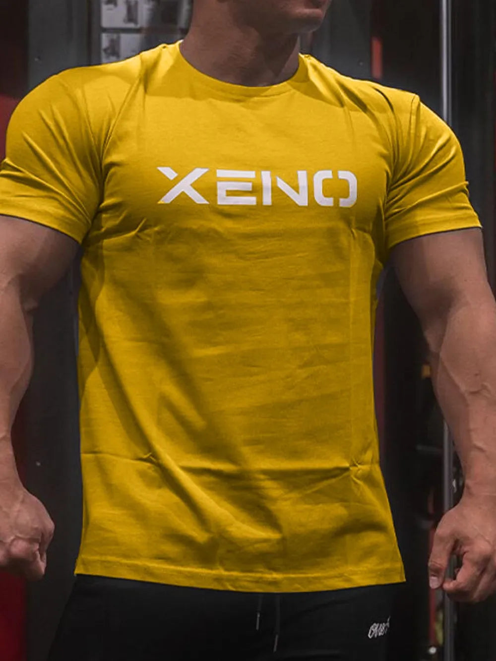 Camiseta de manga corta con cuello redondo para hombre en tallas grandes