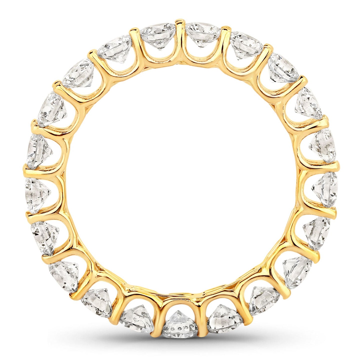 2.52 Carat Lab Grown Diamond Engagement Ring in 14K Yellow Gold