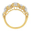 Bague de fiançailles en diamant Art Déco en or jaune 14K - Taille 7