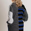 Trendy Striped Half Button Long Sleeve Mini Dress