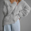 Loose V-neck Button Cardigan for Women - Stylish Knitted Sweater