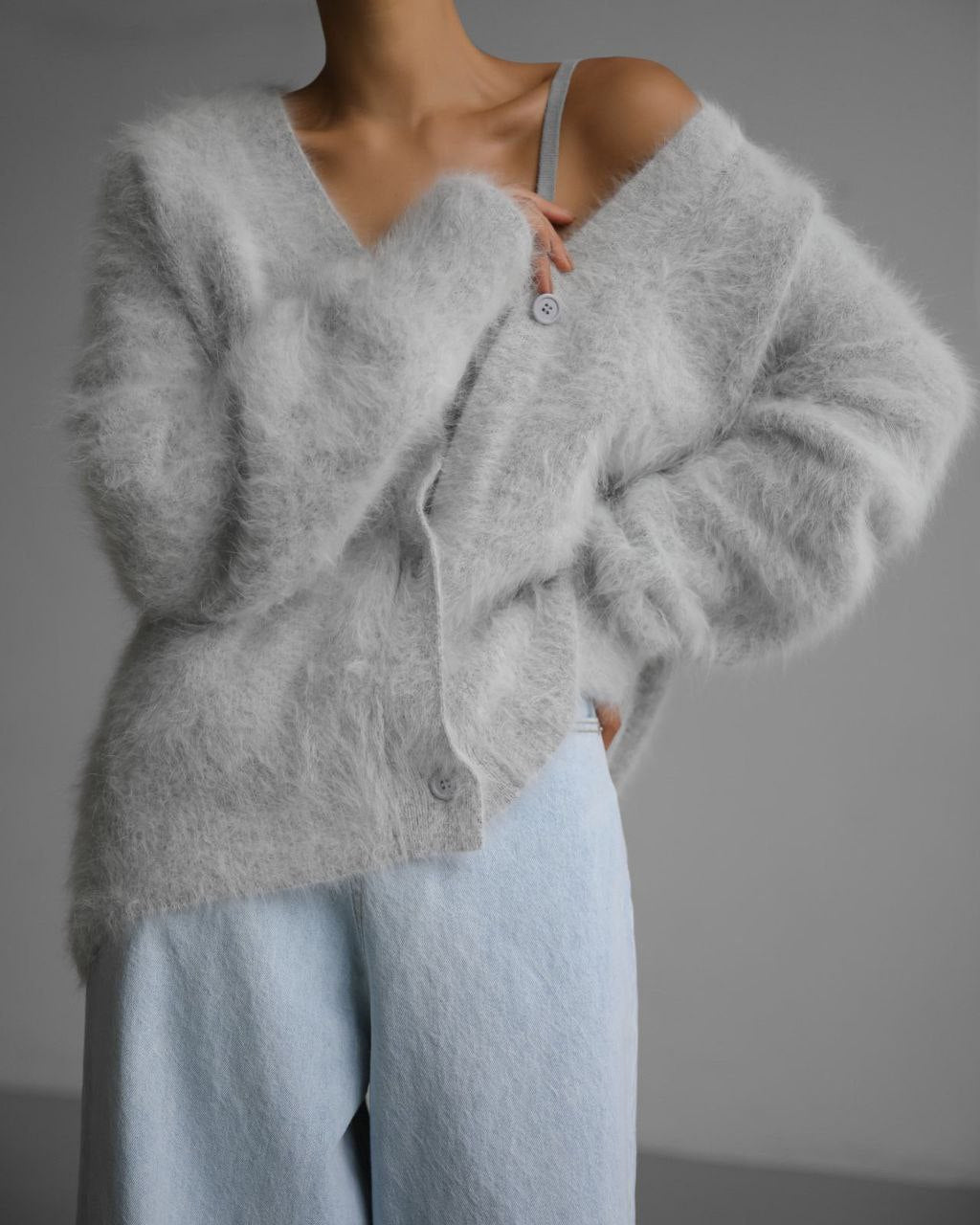 Loose V-neck Button Cardigan for Women - Stylish Knitted Sweater
