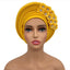Elegant Floral Auto Gele Headwrap - 2024 African Turban