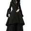 Elegant Stand Collar Wool Overcoat