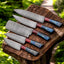 Exquisite Handmade Damascus Knife Collection with Elegant Wood Handles - Korvel