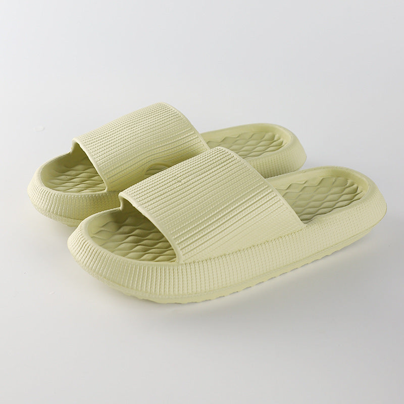 Chaussons d'été en EVA avec motif en losange - Chaussures d'intérieur pour femmes