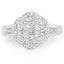 Bague en Argent Sterling Plaquée Or Jaune 14K avec Diamants Blancs de 0,29 Carat