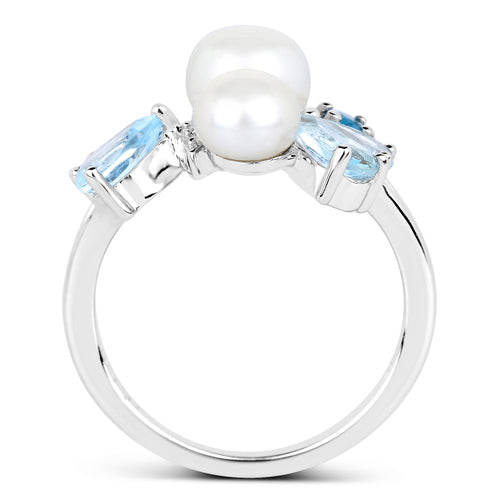 4.96 Carat Multi-Stone .925 Sterling Silver Engagement Ring