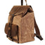Mochila Casual de Cuero Crazy Horse Impermeable