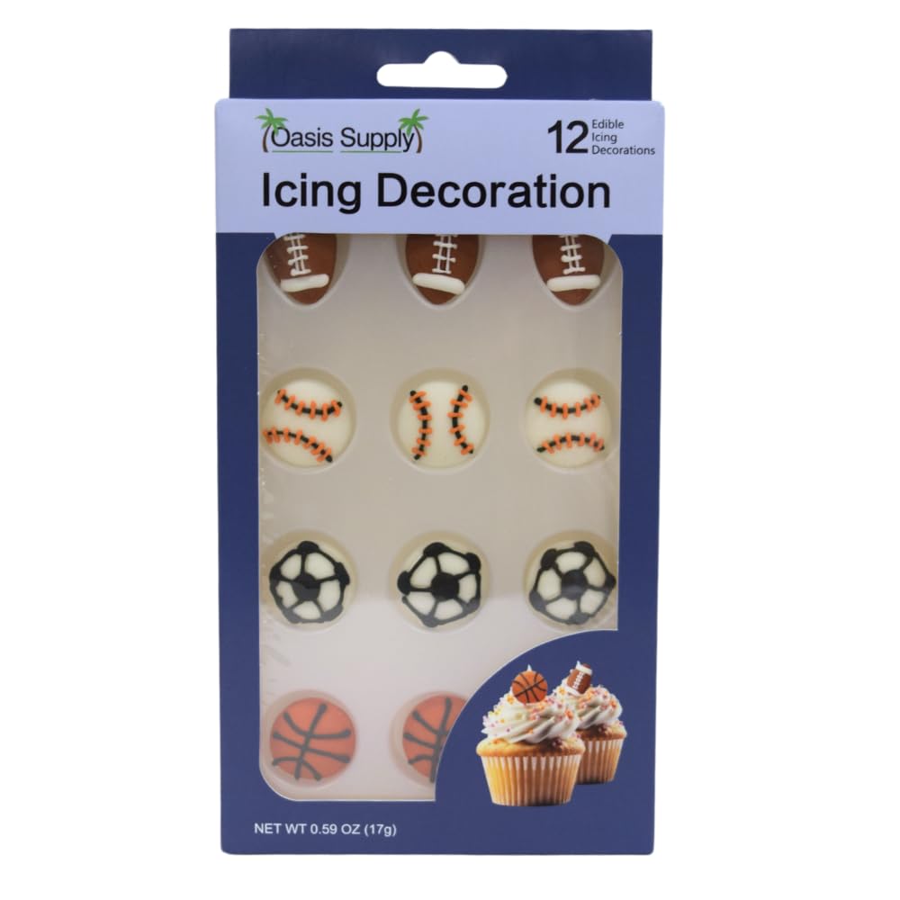 Oasis Supply Edible Fun Shapes - Sports Ball Assortment