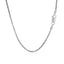 14k White Gold Classic Box Chain - 1.1mm