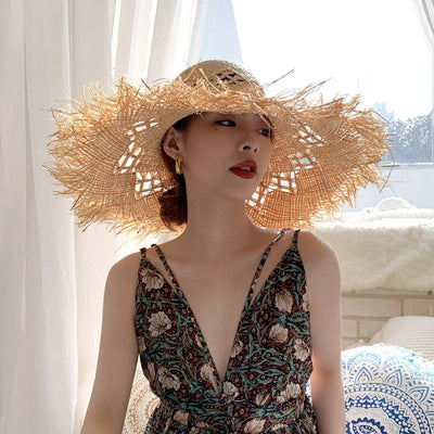 Seaside British Raffia Sun Hat for Summer Adventures
