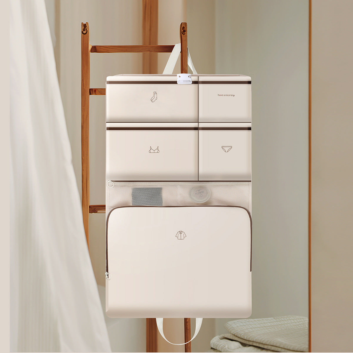 Foldable Travel Storage Hook Bag for Organized Packing