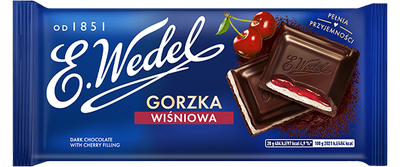 Wedel Dark Chocolate with Cherry Filling 100 g