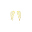 14k Yellow Gold Polished Wing Post Earrings