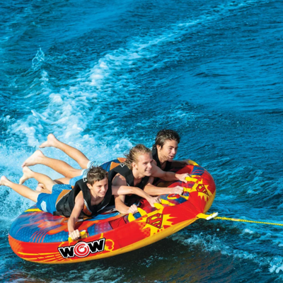 WOW Sports DC Comics Superman 3-Person Soft Top Deck Tube