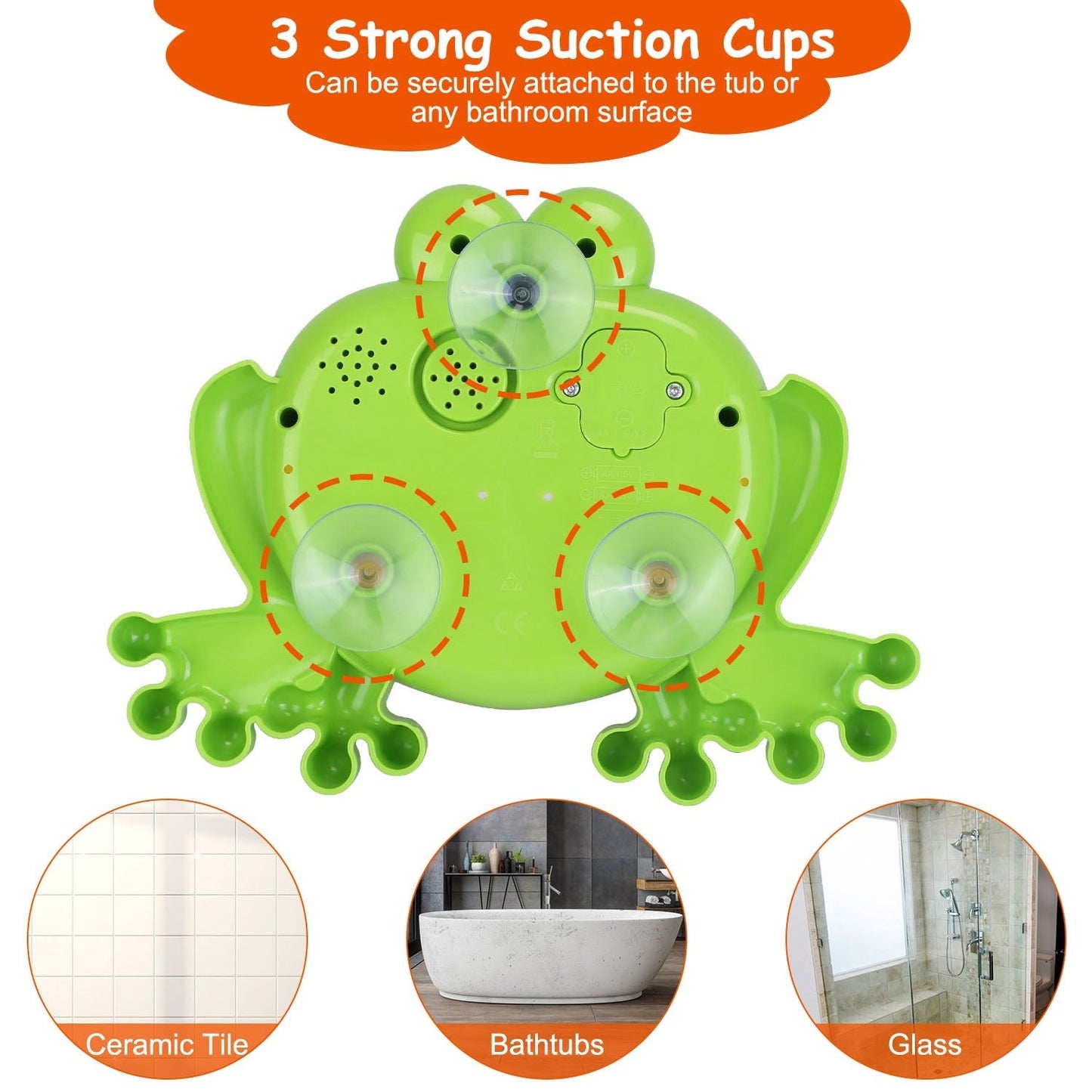 Frog Musical Bubble Bath Maker for Toddlers