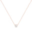 Collier Pendentif en Argent Sterling 0,5 Cttw avec Diamant en Monture Bezel