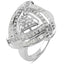 1.23 Carat Genuine White Diamond Sterling Silver Engagement Ring