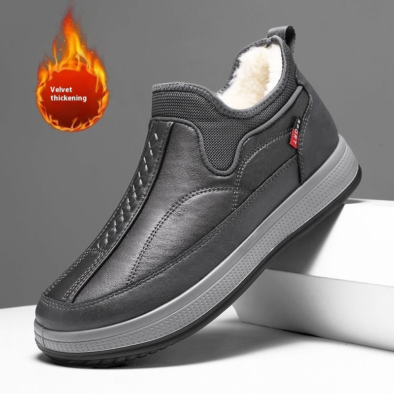 Winter Warm Fleece Snow Boots for Men - Stylish and Comfortable