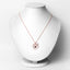 Pendentif en grenat véritable de 0,32 carat en argent sterling .925