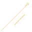 Chaîne en or jaune 14 carats à maillons ronds et taille diamant - 0,6 mm