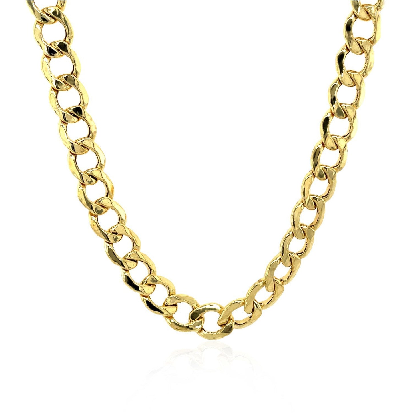 6.2mm 14k Yellow Gold Curb Chain Necklace
