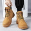 Men's Lace-up Outdoor Work Boots - Trendy Casual Style