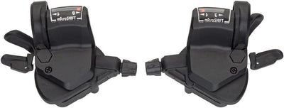 microSHIFT Mezzo 9-Speed Thumb-Tap Shifter Set with Optical Gear Indicator