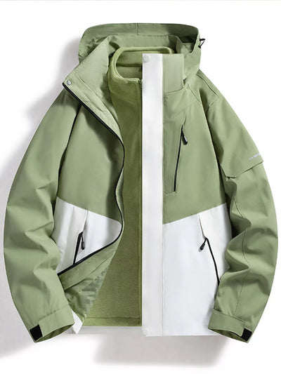 AquaGuard Men's All-Weather Zip Hoodie - Plus Sizes