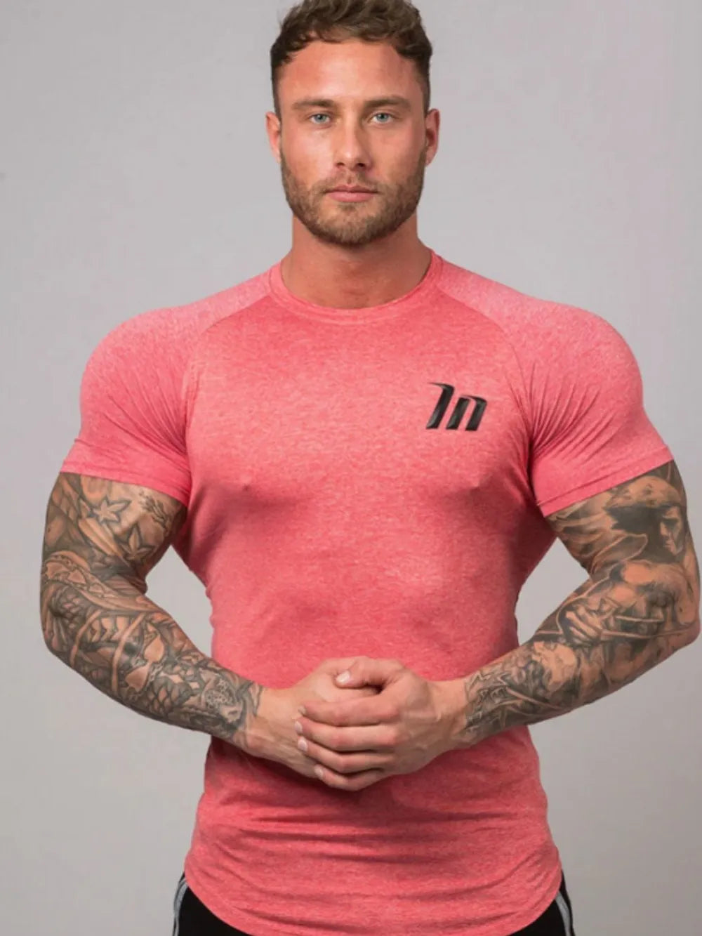 T-shirt à col rond à manches courtes pour hommes grandes tailles
