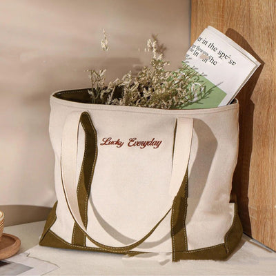 Bolsa de mano personalizada bordada