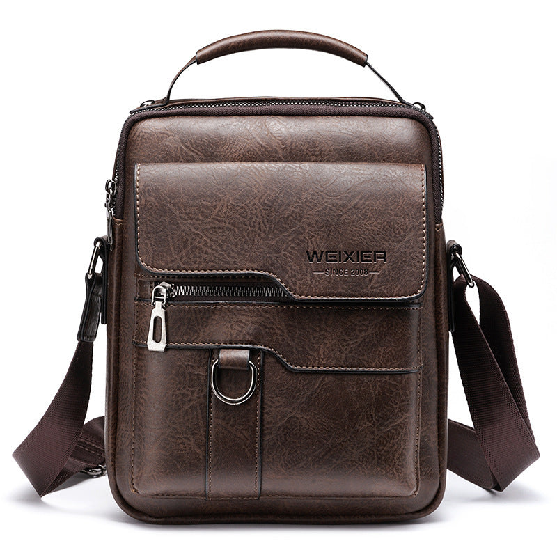 Sac messager pour homme premium - Sac bandoulière en PU cuir élégant