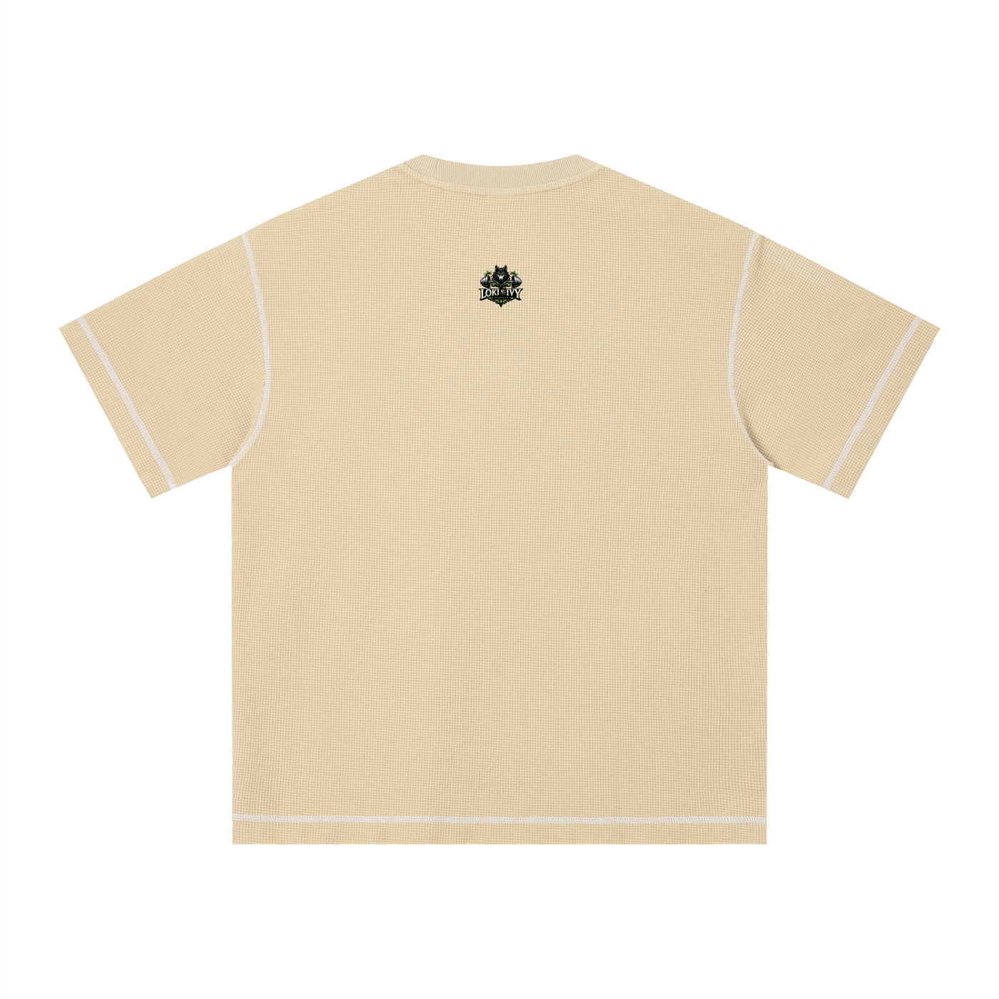 T-shirt boxy en waffle unisexe Sunfade Loki & Ivy