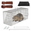 Humane Live Cat Trap Cage with Waterproof Cover